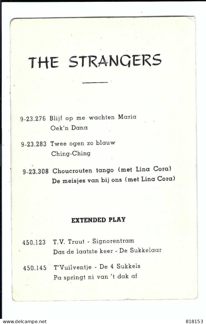 THE STRANGERS    (gesigneerd) - Zangers En Musicus