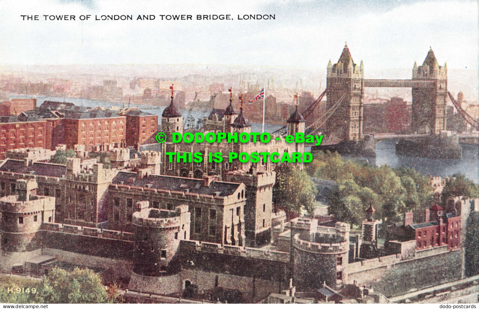 R537364 London. The Tower Of London And Tower Bridge. Valentine. Valesque - Other & Unclassified