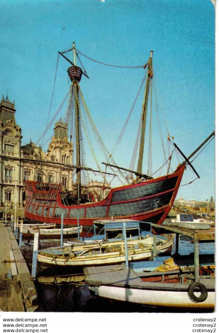 Barcelona N°2149 Carabela Caravelle SANTA MARIA A. ZERKOWITZ Fotografo Bateau Voilier VOIR DOS - Barcelona