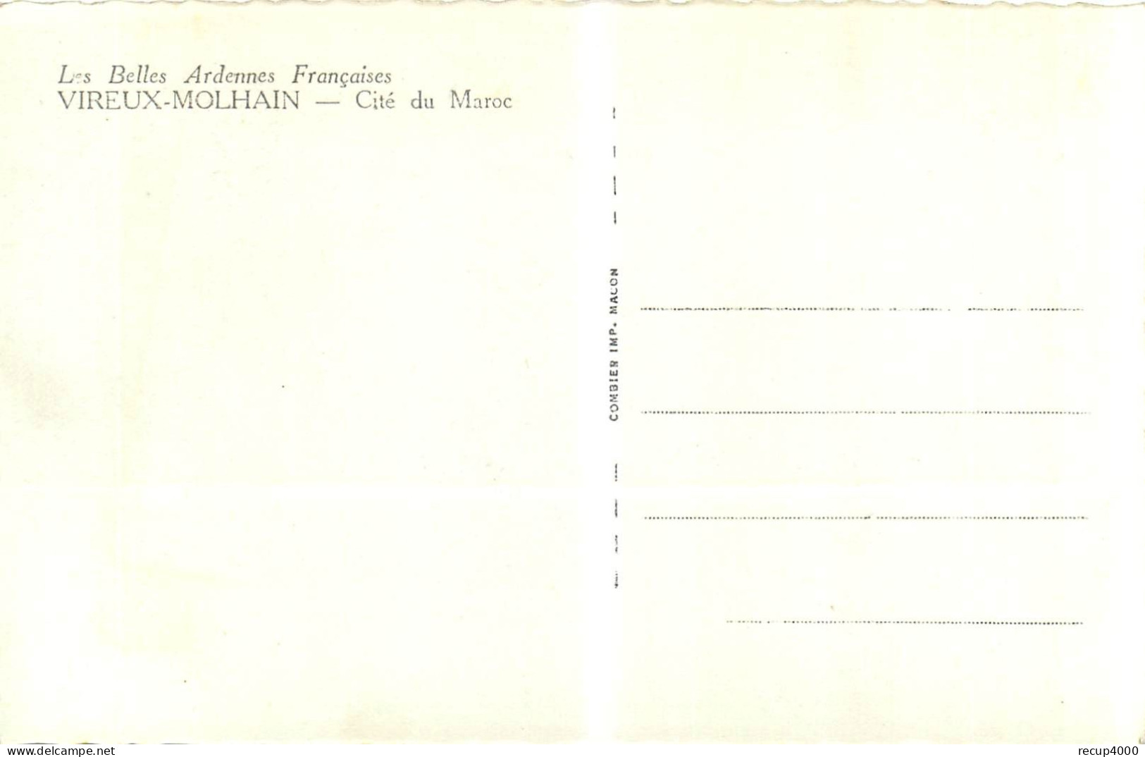 08 VIREUX MOLHAIN  Cité Du Maroc  Cpsm    2 Scans - Altri & Non Classificati