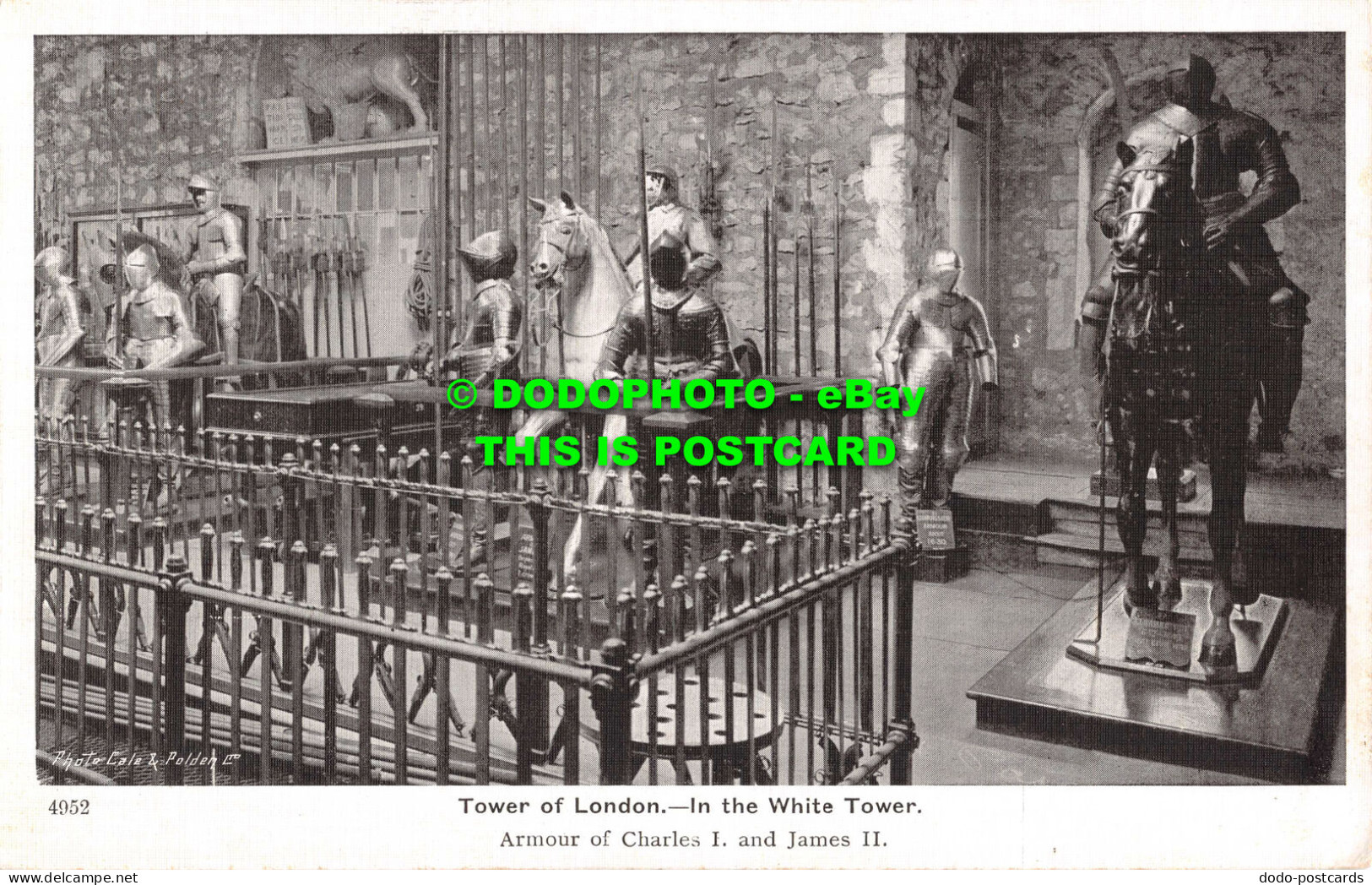 R537547 Gale And Polden. 4952. Tower Of London. White Tower. Armour Of Charles I - Autres & Non Classés