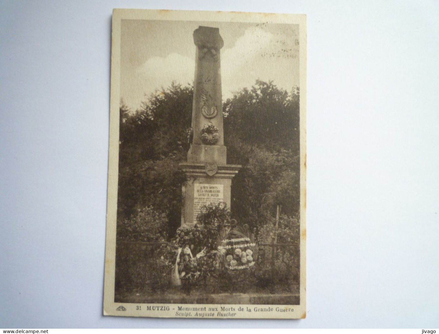 2024 -1572  MUTZIG  (Bas-Rhin)  :  Monument Aux Morts De La Grande Guerre   1930   XXX - Mutzig