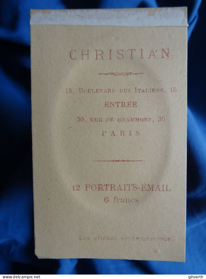 Photo CDV Christian à Paris  Petit Garçon  Costume à Carreaux  CA 1880 - L679B - Anciennes (Av. 1900)