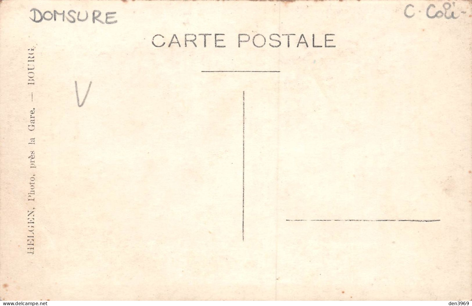 Commune De DOMSURE (Ain) - Les Conscrits De La Classe 1934 - Carte-Photo Helgen à Bourg - Non Classificati