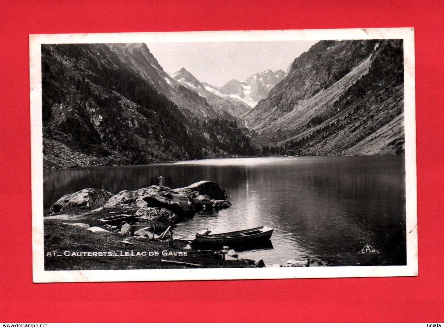 F 21546 CAUTERETS  Le Lac De Gaube (1950)  ( 2 Scans) ( 65) - Cauterets