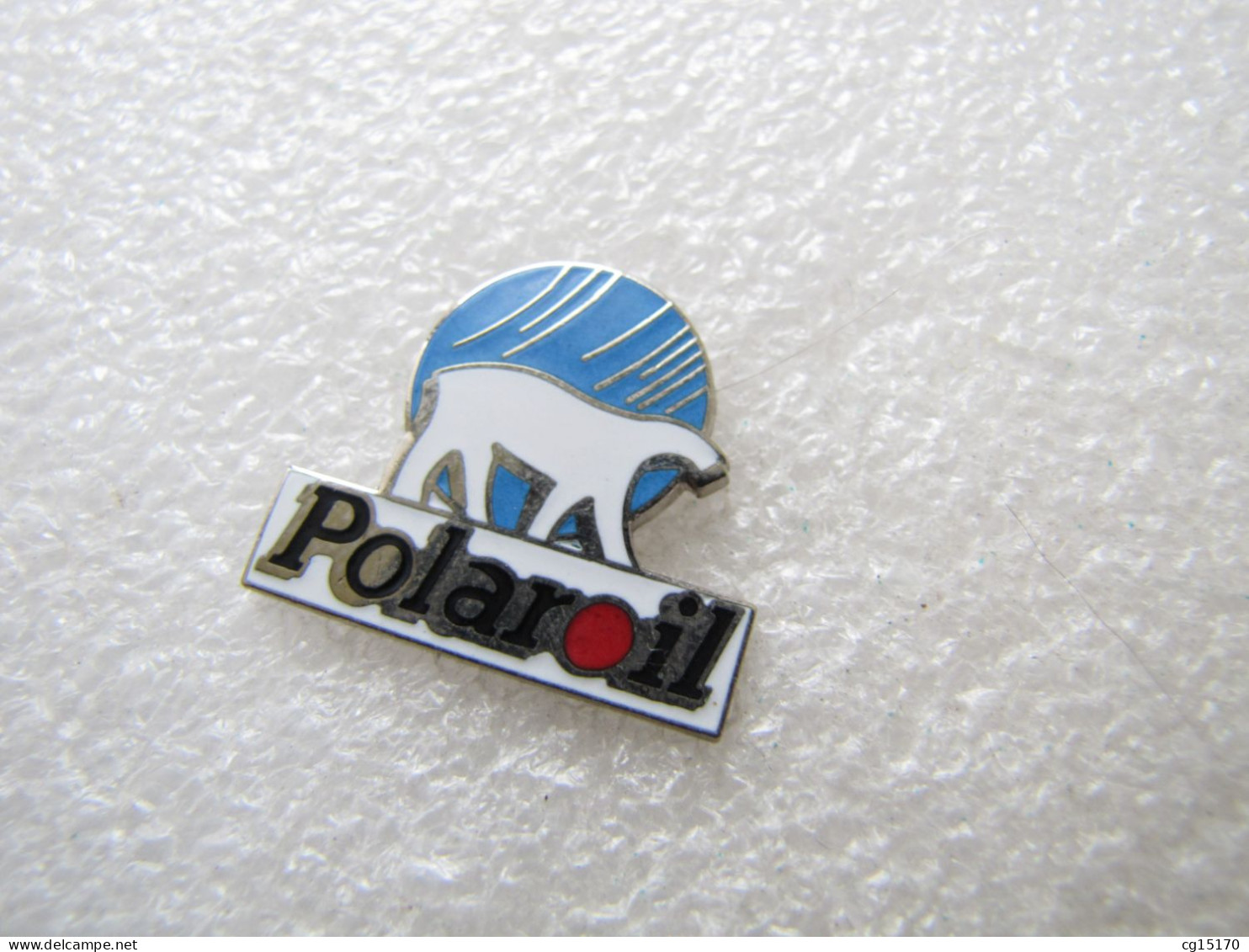 PIN'S   POLAROIL   OURS BLANC     Email Grand Feu - Animaux