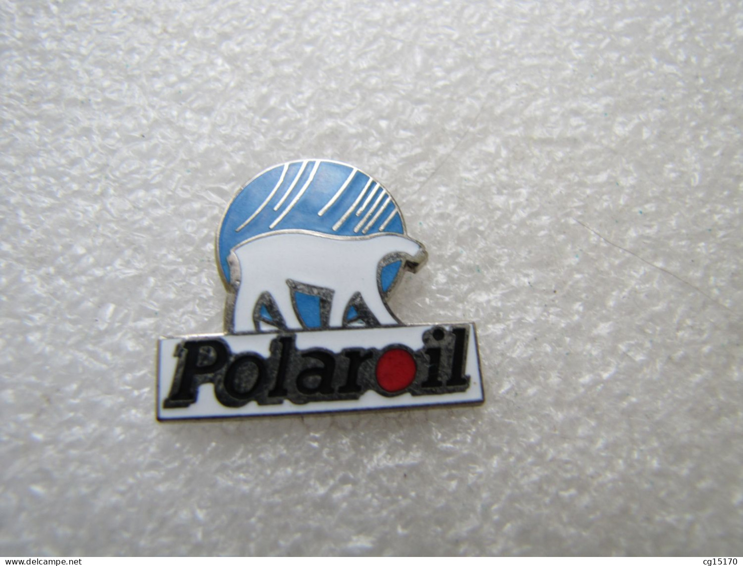 PIN'S   POLAROIL   OURS BLANC     Email Grand Feu - Animals