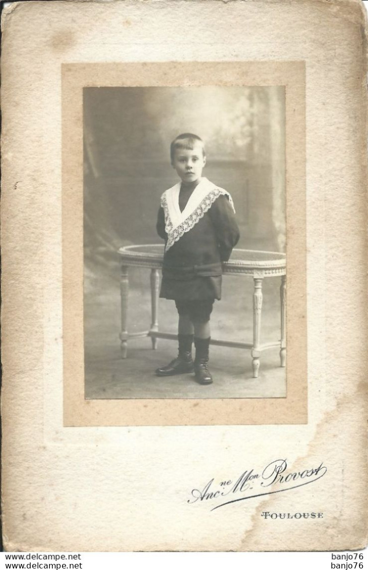 Photo Originale - Portrait Enfant - Par Photographe Ancienne Maison PROVOST - Toulouse - Anonyme Personen