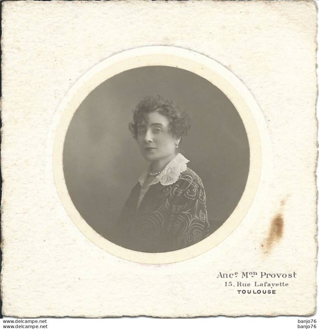 Photo Originale - Portrait Femme - Par Photographe Ancienne Maison PROVOST - Toulouse - Anonymous Persons