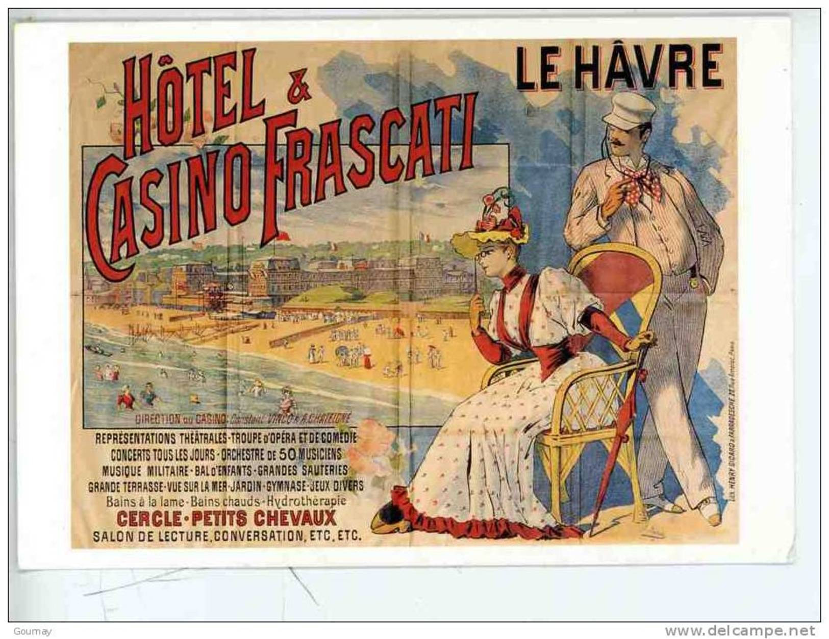 Le Havre Hotel Casino Frascati Réédition Pour "plages" Chronique Du Littoral Musée De L'ancien Hâvre Rue J. Bellemato - Portuario