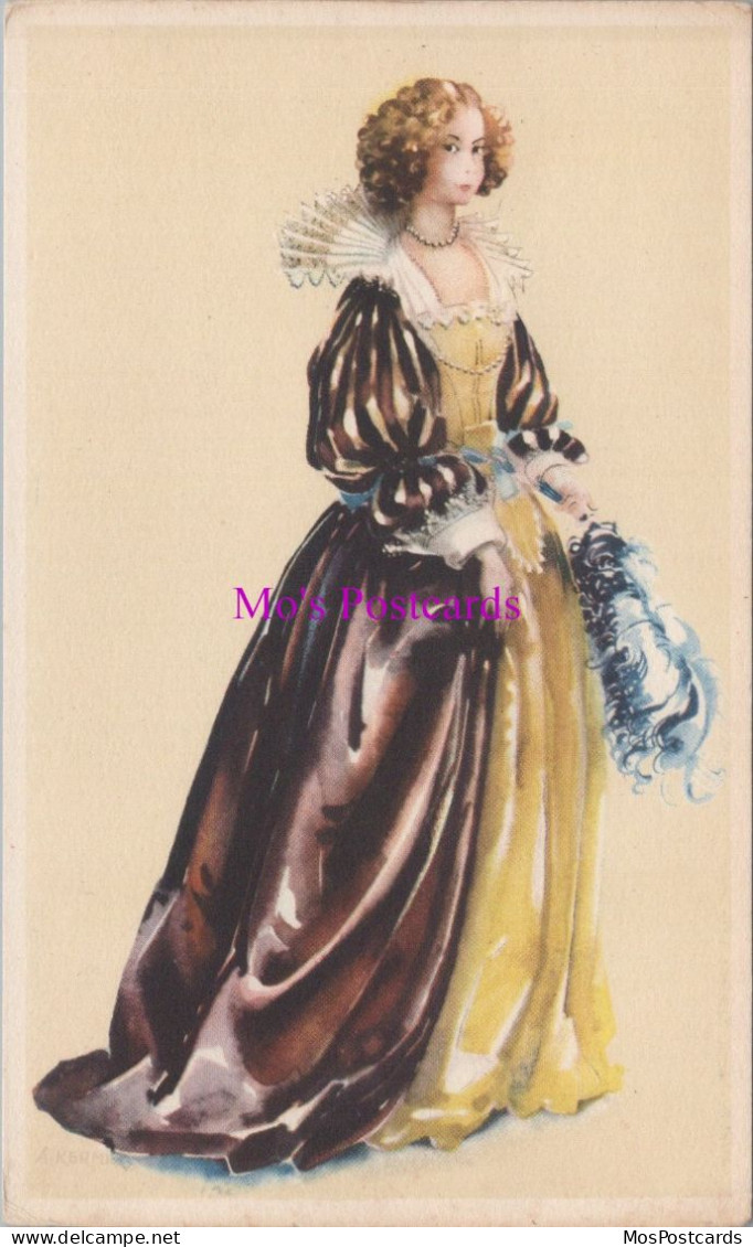 Fashion Postcard - Avros, 17th Century Traditional Costume, Netherlands  DZ238 - Mode