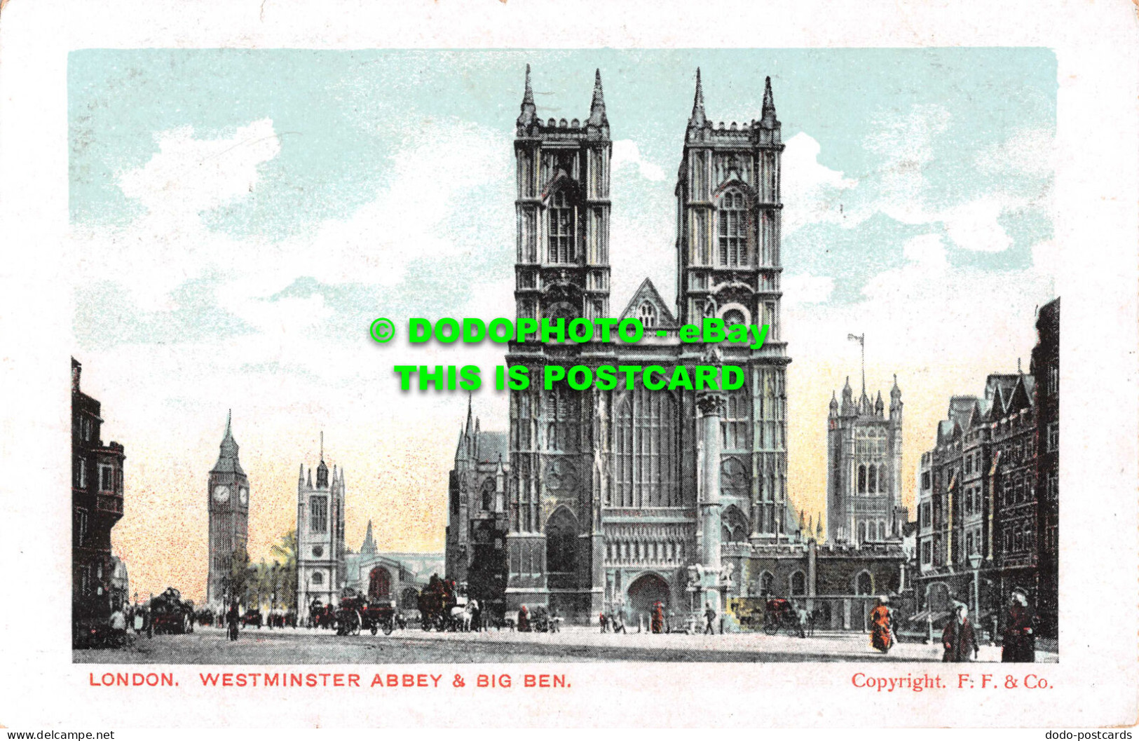 R537446 London. Westminster Abbey And Big Ben - Autres & Non Classés