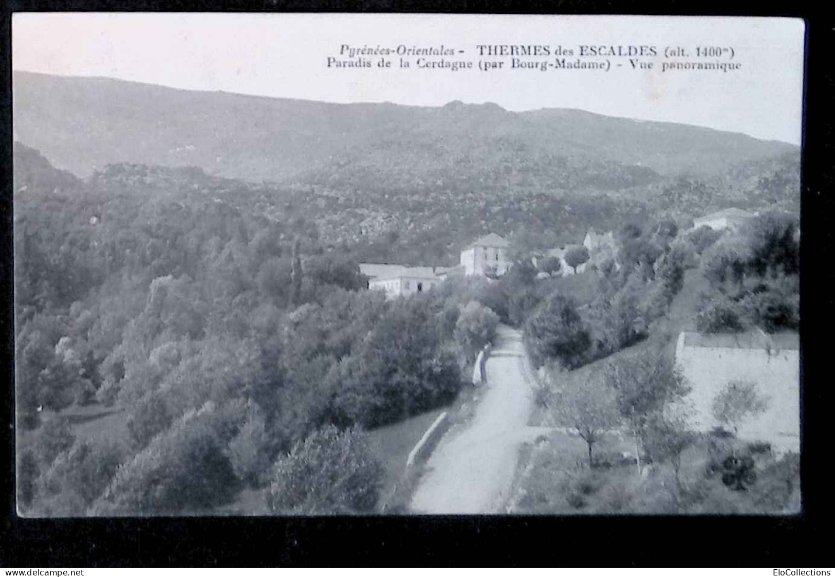 Cp, 66, Thermes Des Escaldes, Paradis De La Cerdagne Par Bourg-Madame, Vue Panoramique, écrite - Otros & Sin Clasificación