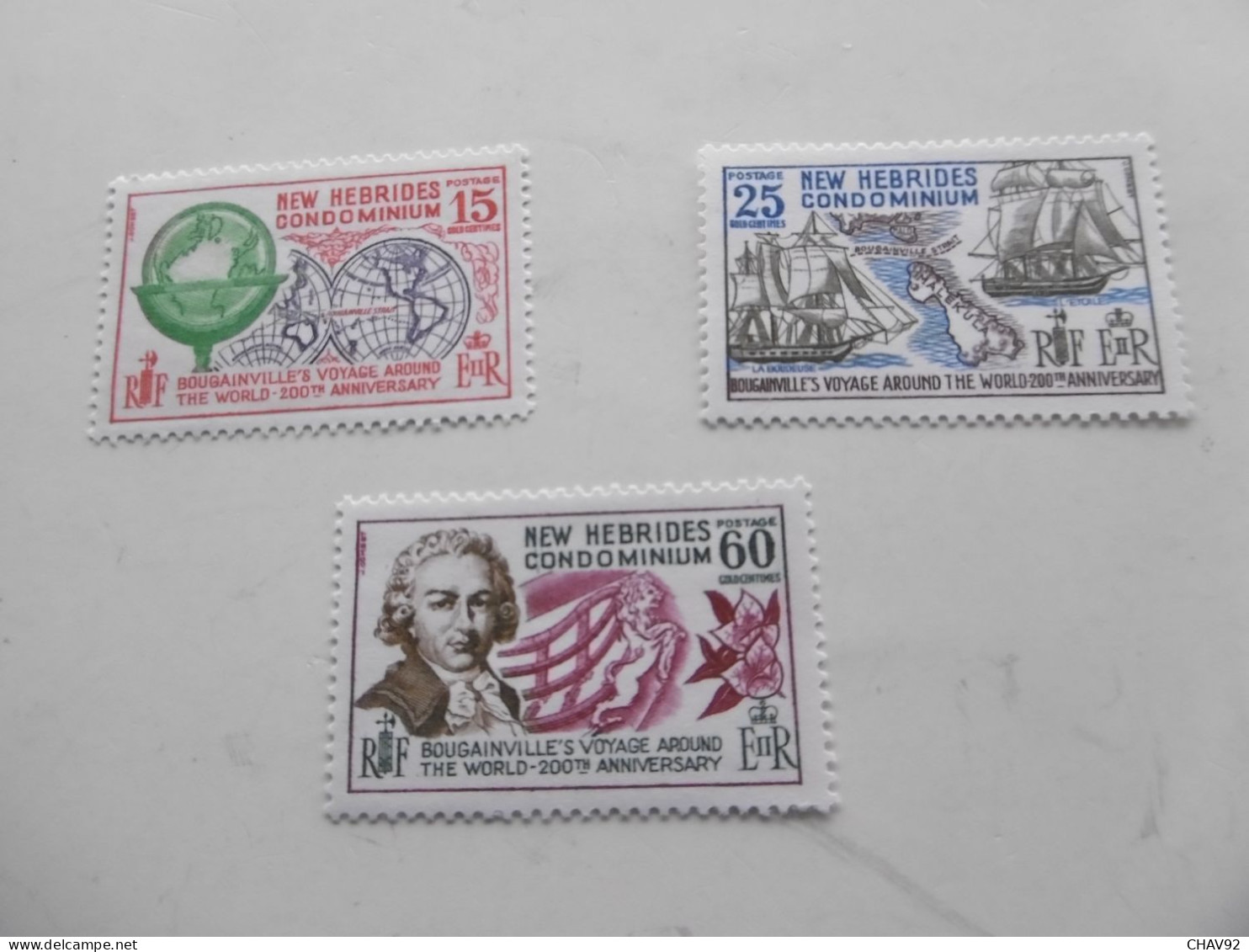 NOUVELLES HEBRIDES     P267/272   * *    VOYAGE AUTOUR DU MONDE DE BOUGAINVILLE - Unused Stamps