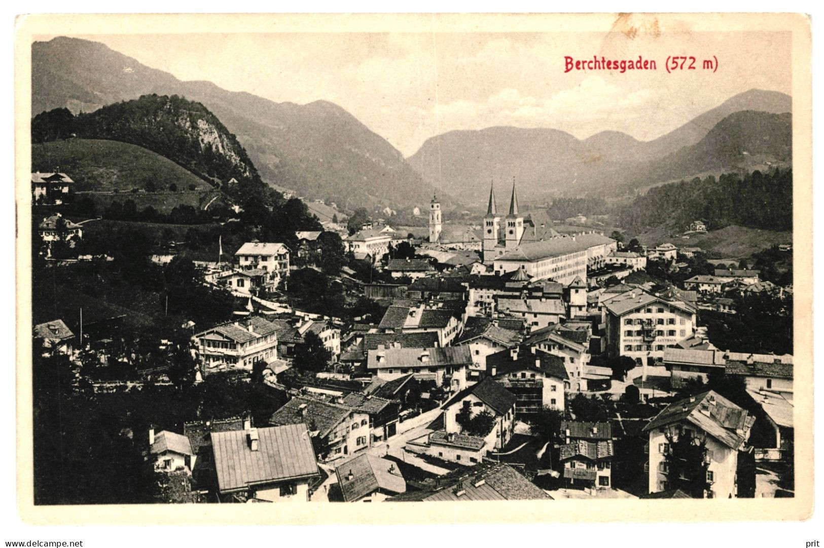 Berchtesgaden 572m View 1910s Unused Real Photo Postcard. Publisher Stengel & Co G.m.b.H. Dresden 1303 - Berchtesgaden