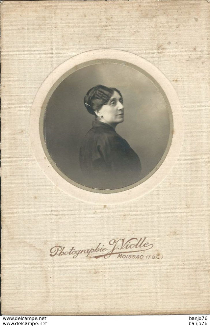 Photo Originale - Portrait Femme - Par Photographe J. VIOLLE - Moissac - Anonymous Persons