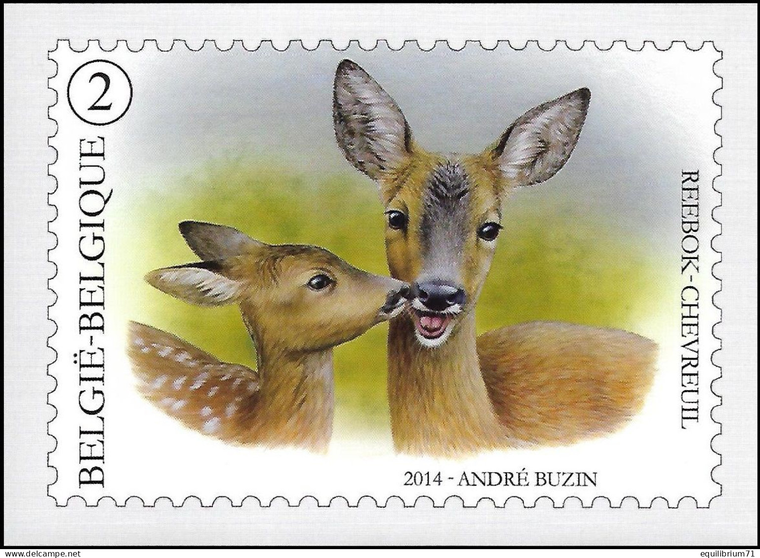 CM / MK BLANCO** - Chevreuil/Reeën/Reh/Roe Deer/Capreolus Capreolus - Jeunes Mammifères Sauvages - BUZIN - RRRR - 1985-.. Vogels (Buzin)