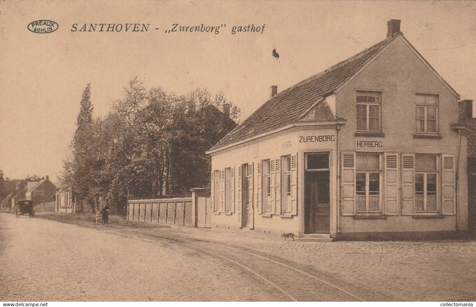 1 Oude Postkaart Santhoven  Zandhoven Gasthof  Herberg Zurenborg 1926 - Zandhoven