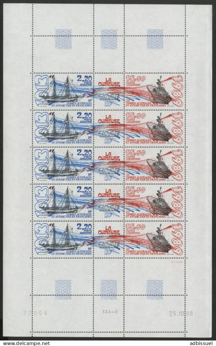 TAAF POSTE AERIENNE N° 106A En FEUILLE COTE 42 € NEUF ** (MNH) La Curieuse. Qualité TB Vendu à 18% De La Cote - Unused Stamps