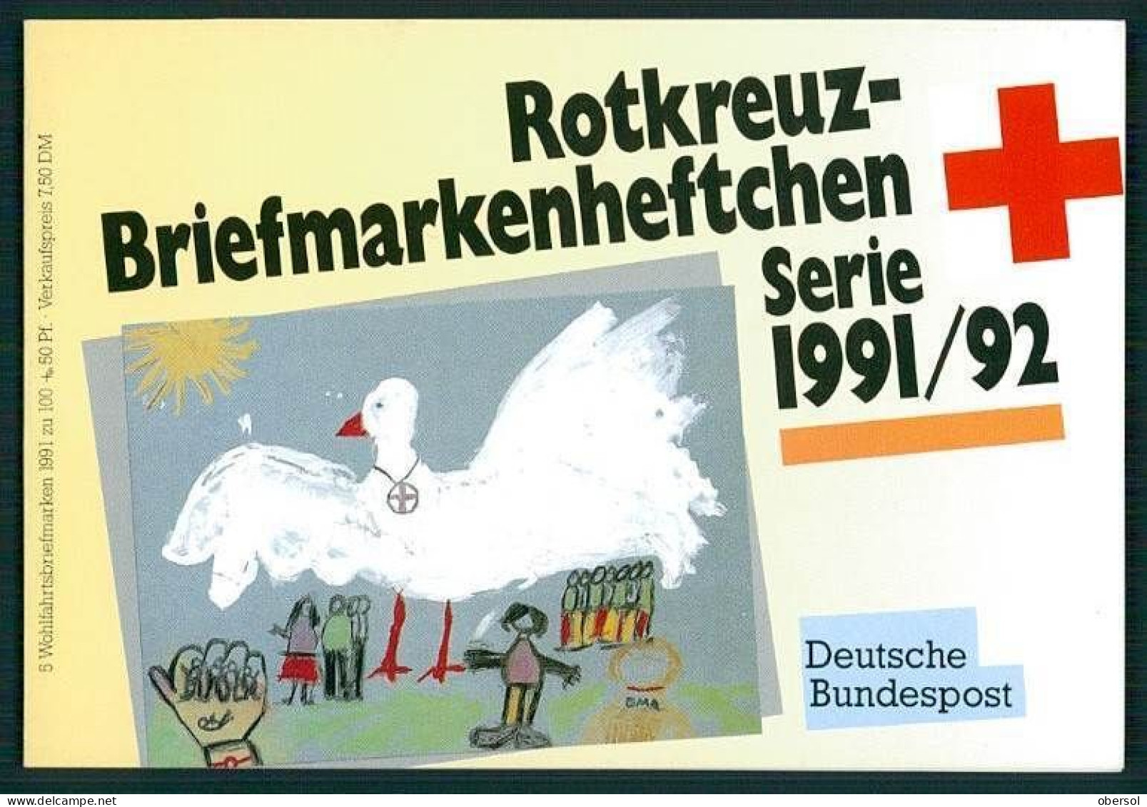 Germany Bund RedCross 1991,1992 Complete Booklet 100+50 MNH RR - Nuovi