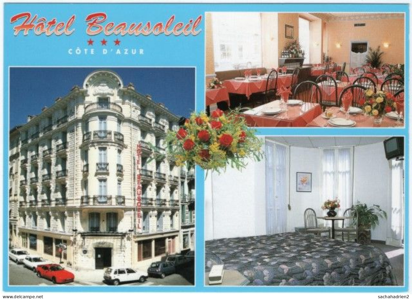 06. Gf. NICE. Hôtel Beausoleil. 3 Vues (1) - Cafés, Hotels, Restaurants