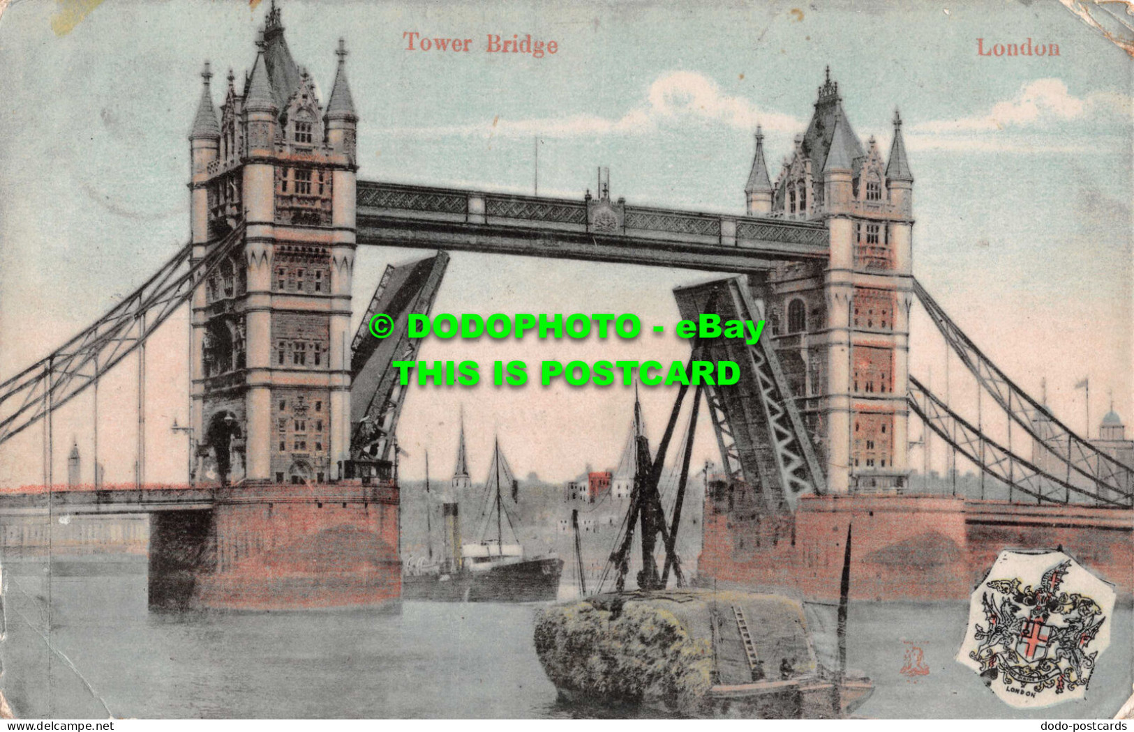 R537819 Tower Bridge. London. Milton. Glazette Series No. 3060. Woolstone Bros - Autres & Non Classés