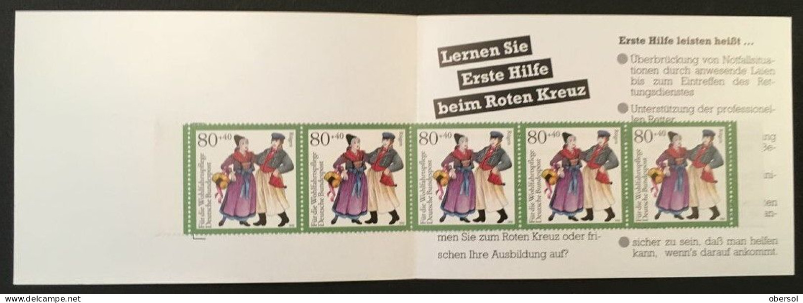 Germany Bund RedCross 1993,1994 Complete Booklet 80+40 MNH RR - Nuevos