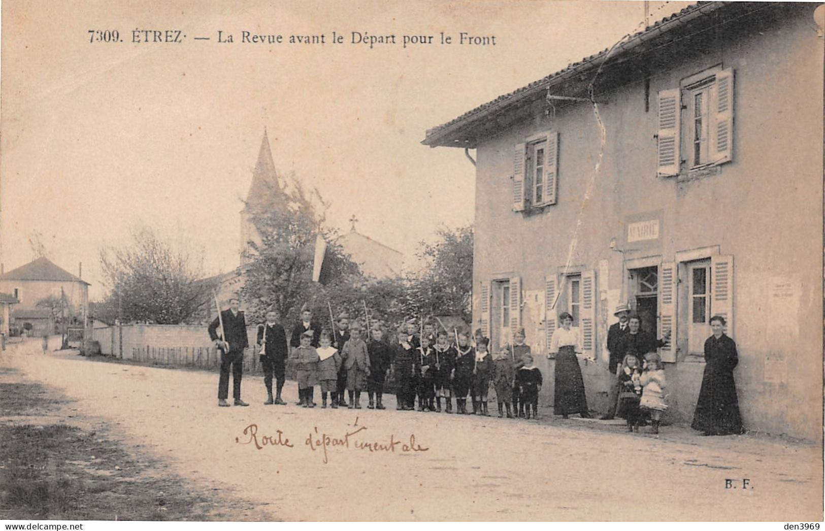 ETREZ (Ain) - La Revue Avant Le Départ Pour Le Front - Ecrit (2 Scans) - Non Classés