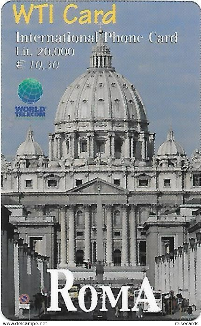 Italy: Prepaid World Telecom - Vaticano, Cattedrale Di San Pietro - [2] Tarjetas Móviles, Prepagadas & Recargos