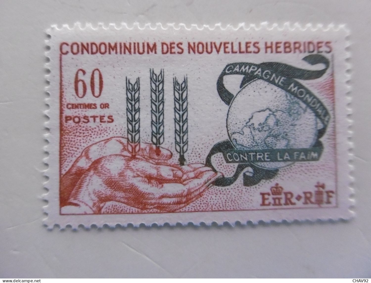 NOUVELLES HEBRIDES     P197  * *    CAMPAGNE MONDIALE CONTRE LA FAIM - Unused Stamps