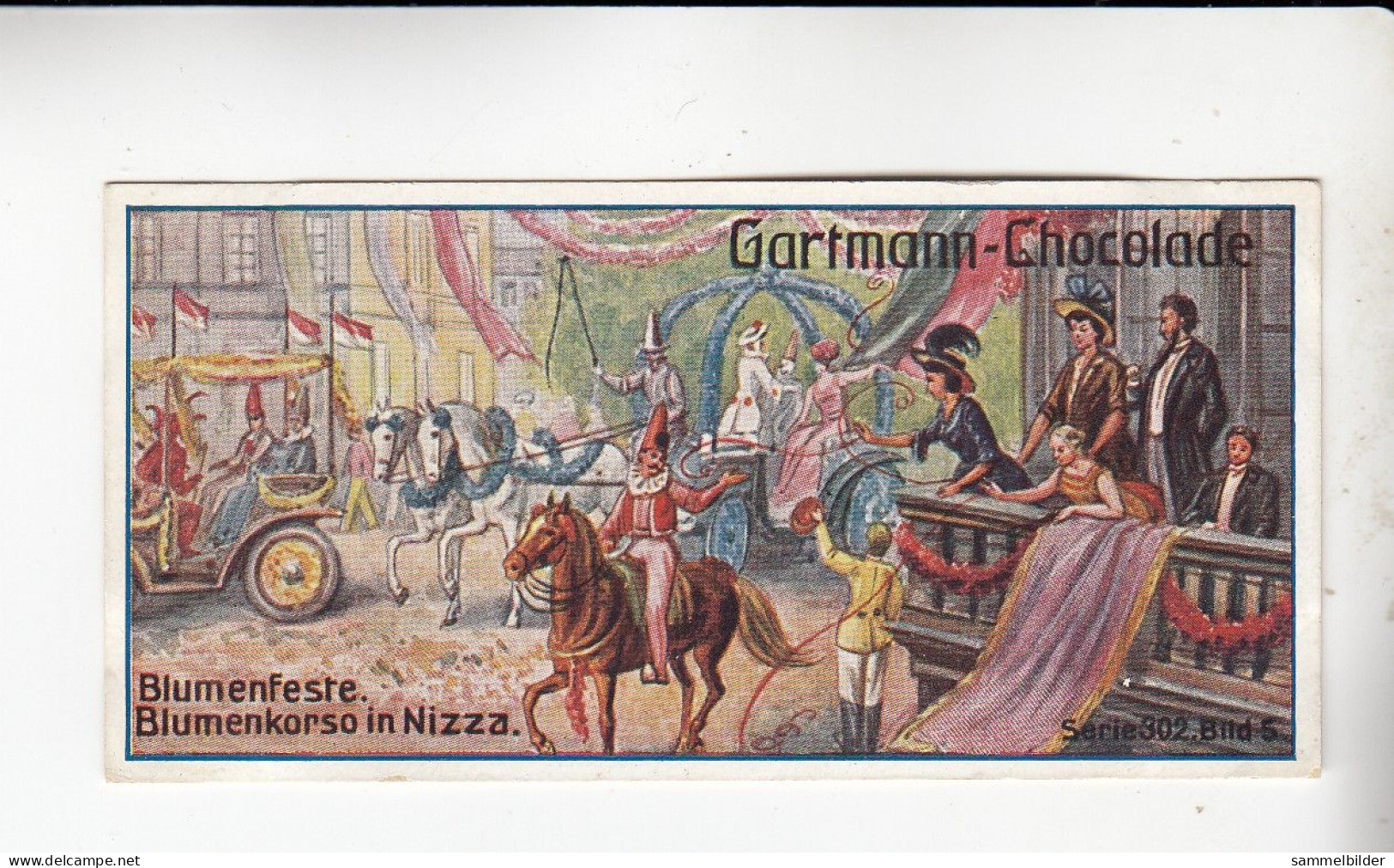 Gartmann Blumenfeste Blumenkorso In Nizza     Serie 302 #5 Von 1909 - Autres & Non Classés