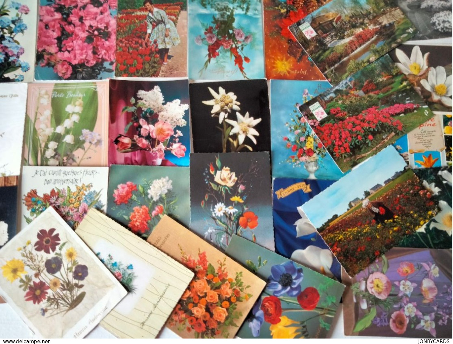 Dèstockage - Flowers,Blumen,Flores Lot Of 100+++ Postcards.#51L - Bloemen