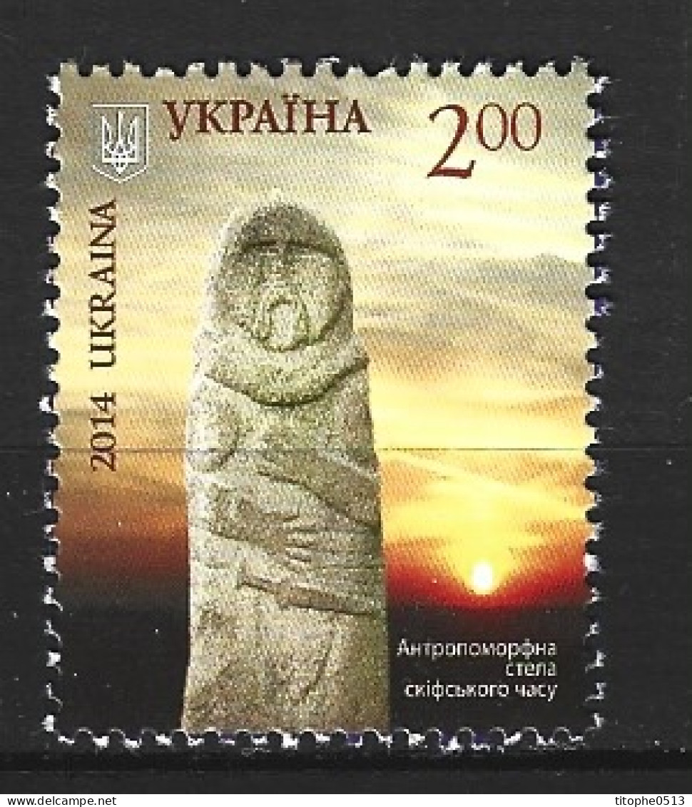 UKRAINE. Timbre Issu Du BF 108 De 2014. Sculpture. - Archaeology