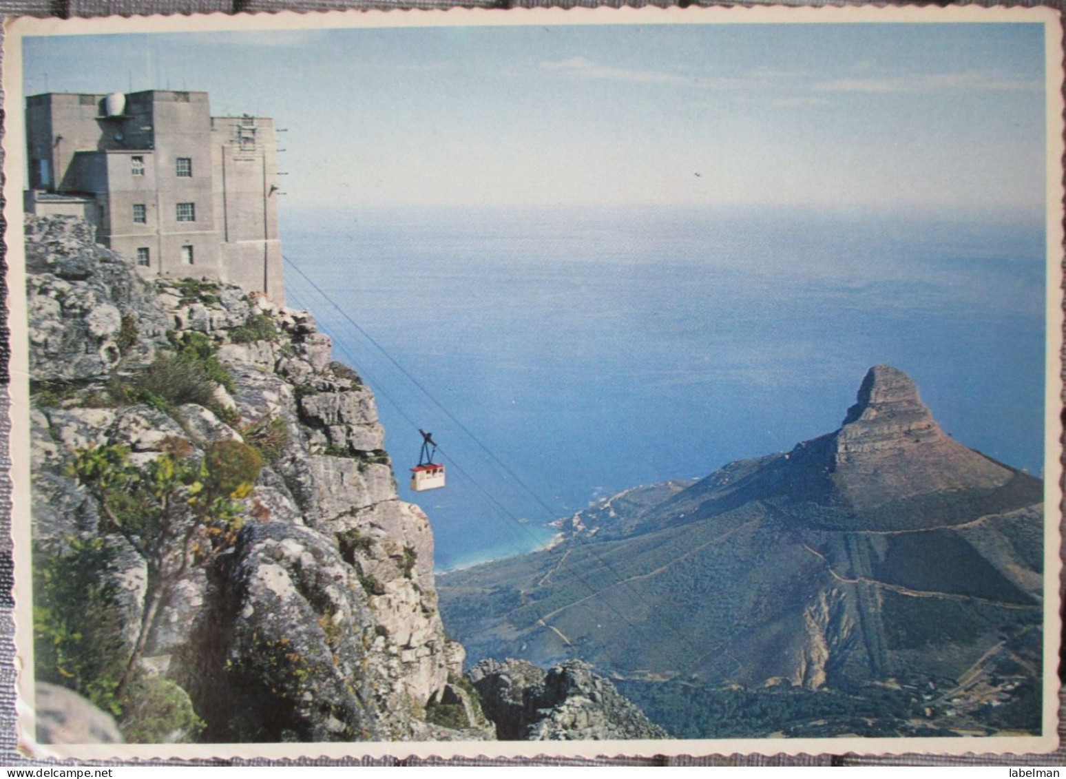 SOUTH AFRICA CAPE TOWN UPPER CABLE TRAIN STATION POSTCARD ANSICHTSKARTE PICTURE CARTOLINA CARD CARTE POSTALE POSTKARTE - Afrique Du Sud