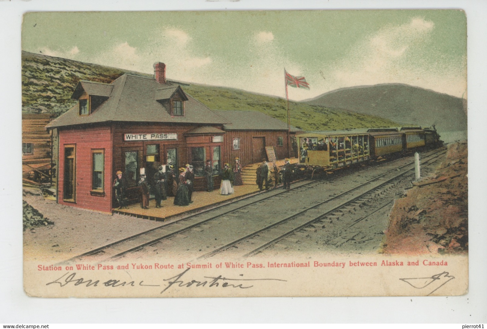 U.S.A. - ALASKA - Station On WHITE PASS And YUKON ROUTE At Summit Of WHITE PASS - International Boundary Between Alaska - Other & Unclassified