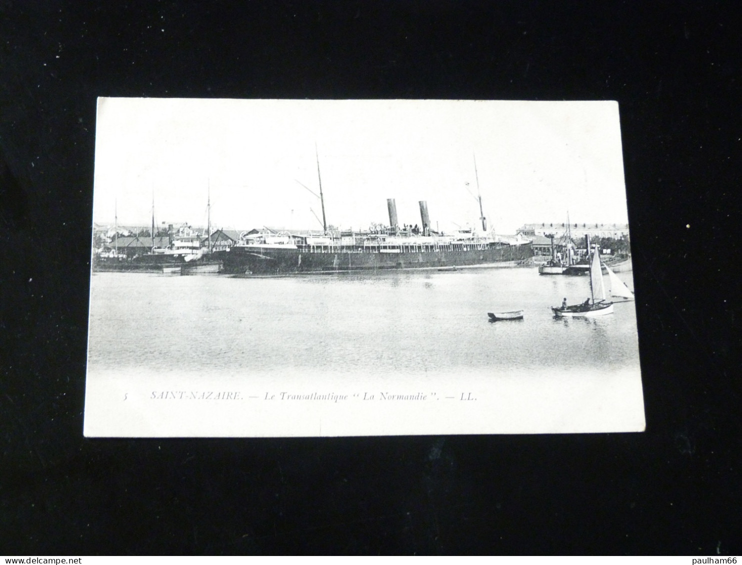 ST NAZAIRE   LE TRANSATLANTIQUE  LA NORMANDIE - Steamers