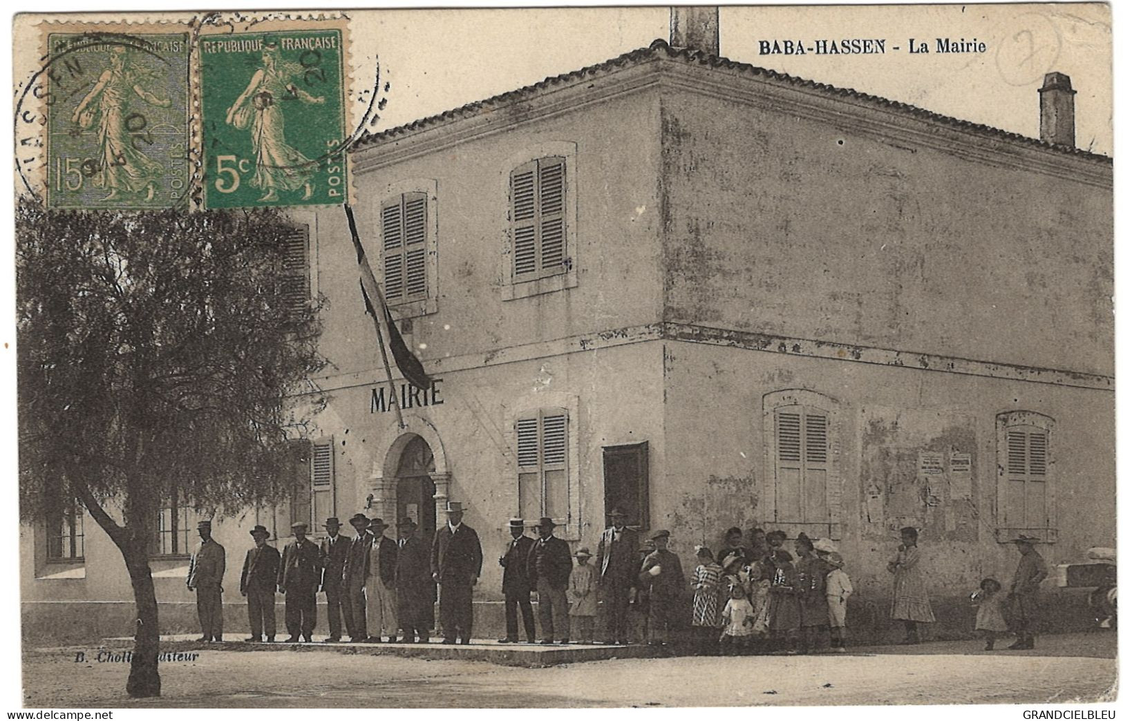 BABA HASSEN- MAIRIE-ALGERIE. GRANDE ANIMATION. - Autres & Non Classés