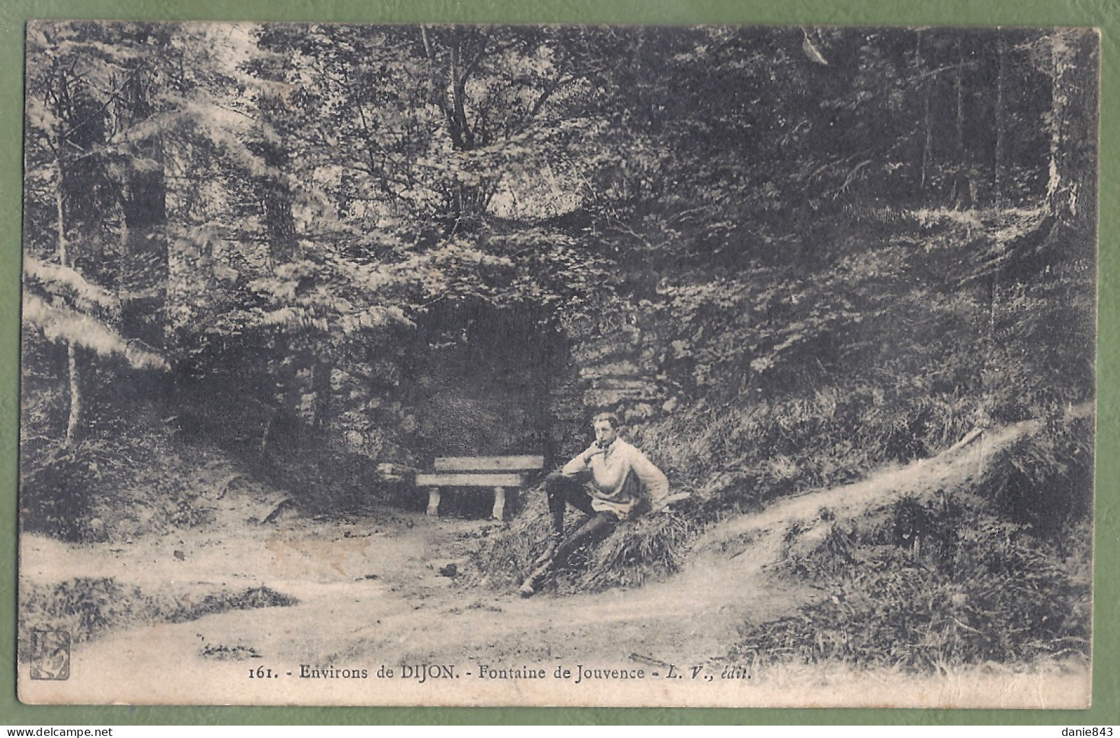 CPA - COTE D'OR - ENVIRONS DE DIJON - FONTAINE DE JOUVENCE - Animation, Correspondance Militaire (pli Vertical à Droite) - Otros & Sin Clasificación