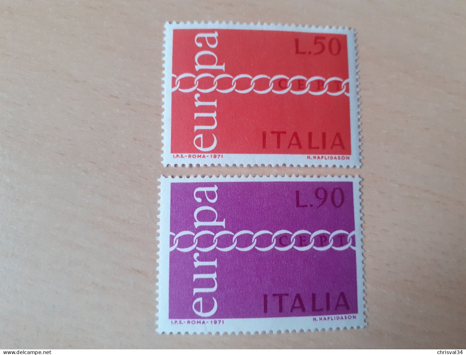 TIMBRES    ITALIE     ANNEE   1971    N  1072  /  1073     COTE  1,00  EUROS   NEUFS  LUXE** - 1971-80: Ungebraucht