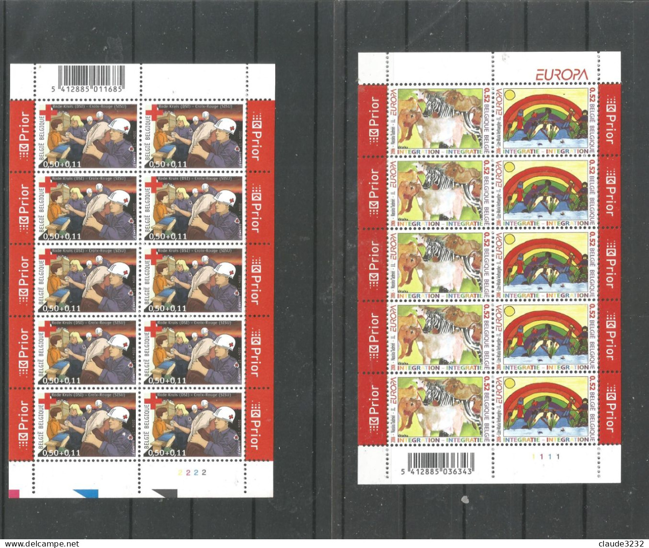 4.Belgique : Timbres Neufs** - Collections