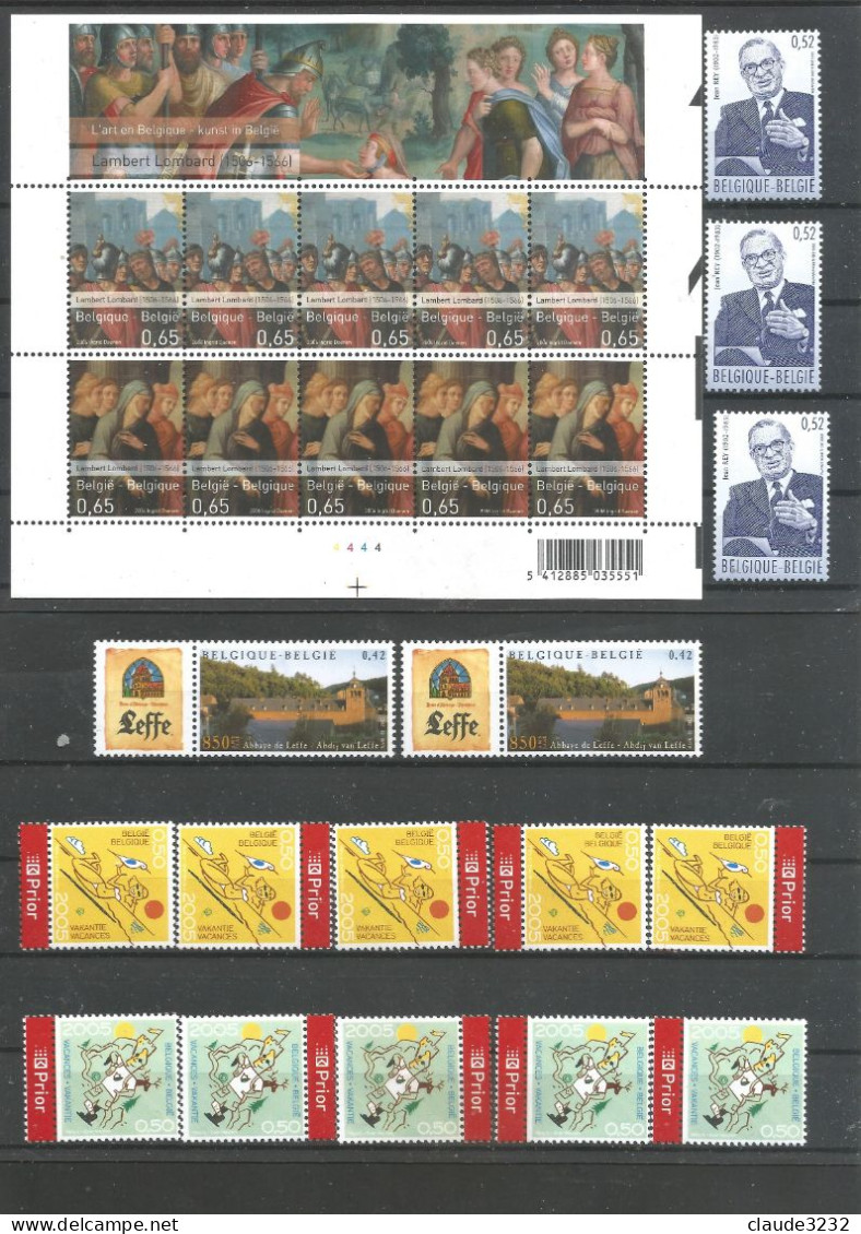 4.Belgique : Timbres Neufs** - Collections