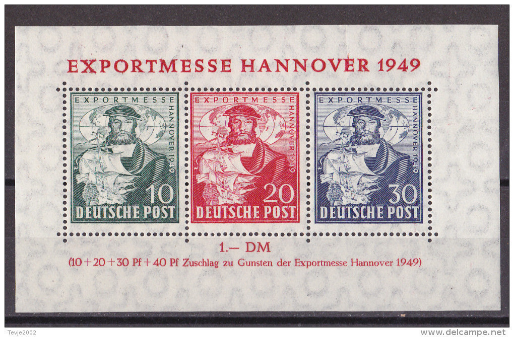 All. Besetzung 1949 - Mi.Nr. Block 1 - Postfrisch MNH - Nuevos