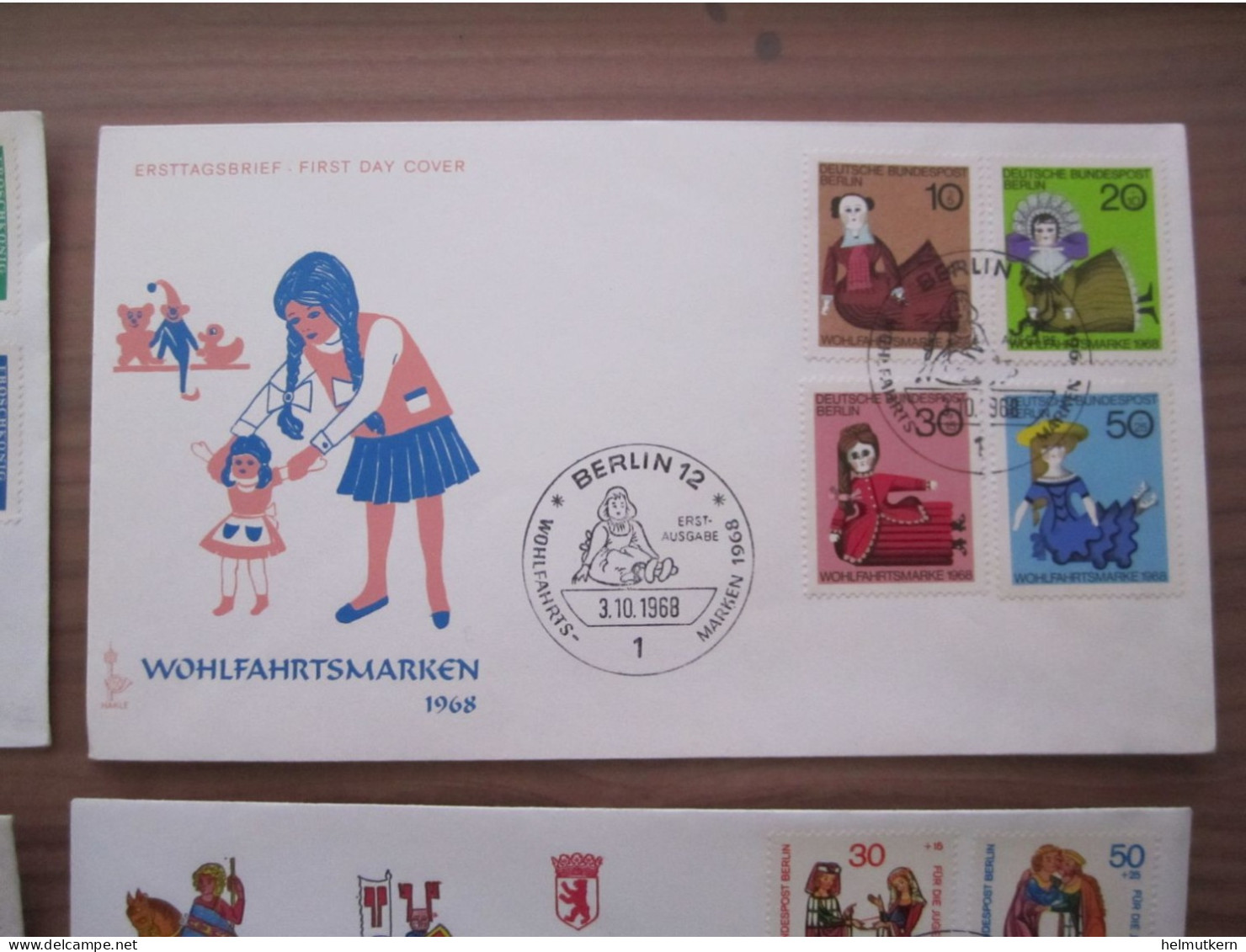 4 X FDC - Ersttagsbrief - Berlin - 1966, 1968, 1970, 1974 - Used Stamps