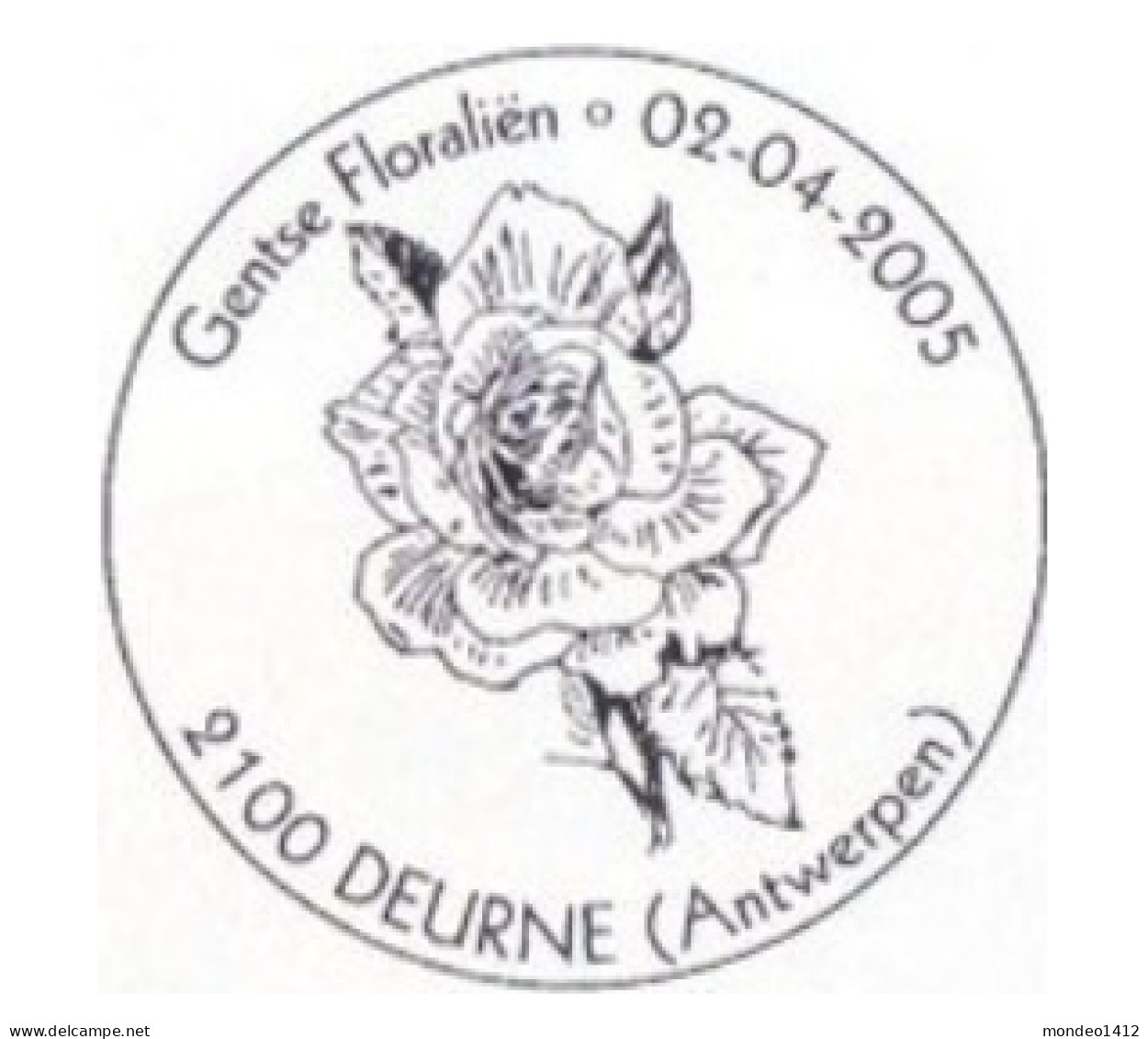 België OBP 3383/3385 - Gentse Floraliën Floralies Rozen, Roses - Gebraucht