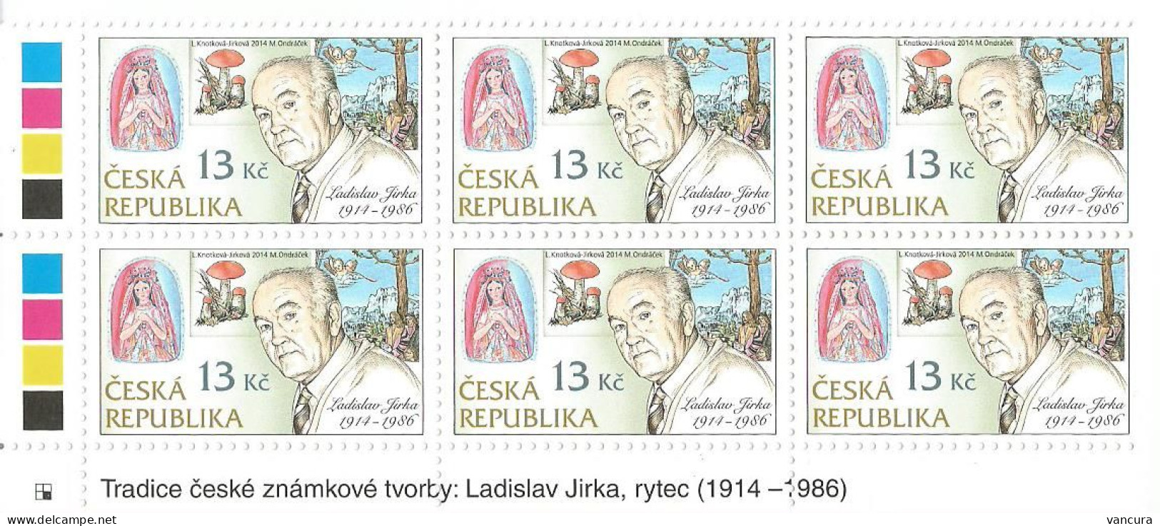795 Czech Republic Ladislav Jirka, Engraver 2014 - Ungebraucht