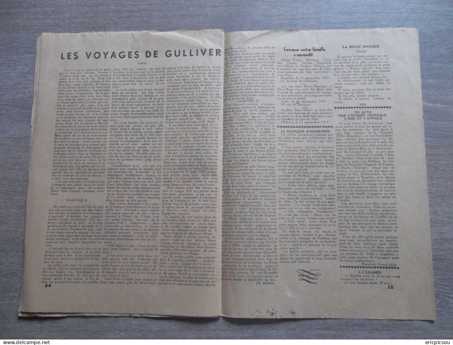 Le Petit Vingtième N40 ( 05 Octobre 1933 )