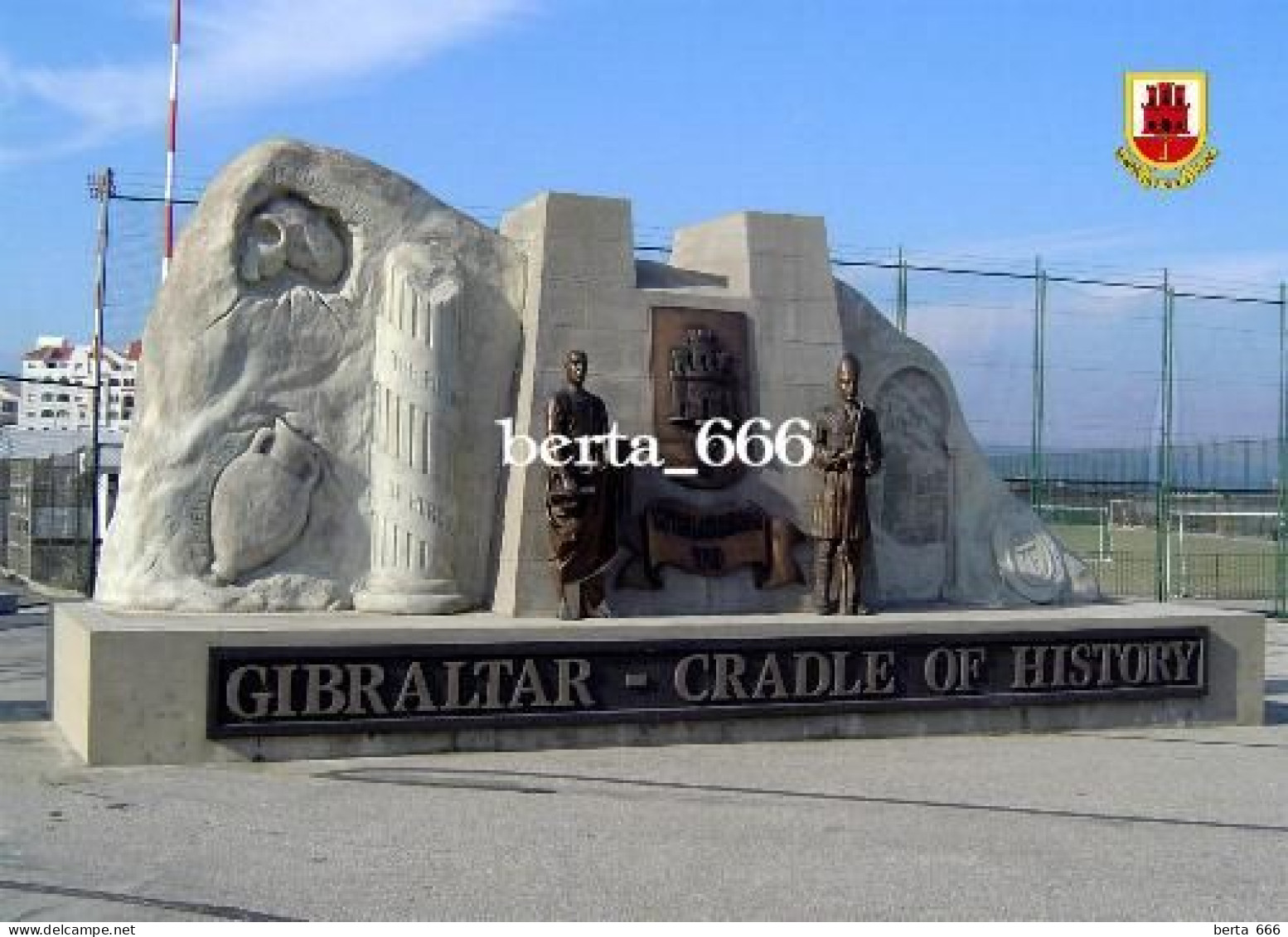 Gibraltar Cradle Of History Monument New Postcard - Gibilterra