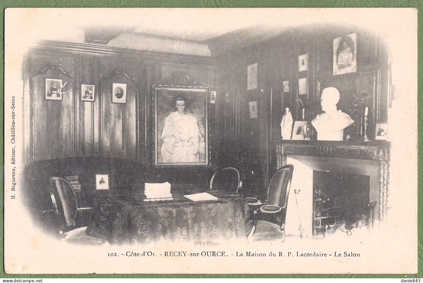 CPA Dos Précurseur - COTE D'OR - RECEY SUR OURCE - LA MAISON DU R. P. LACORDAIRE - LE SALON - Otros & Sin Clasificación