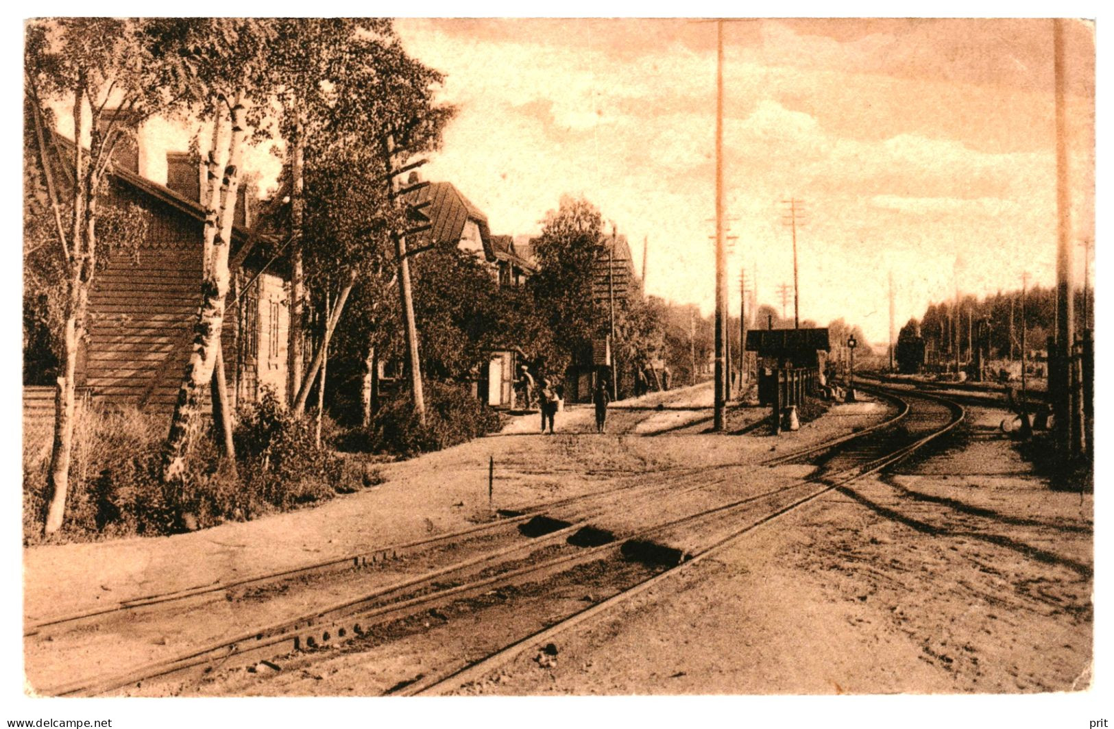 Riihimäki Railway Station Railway Lines  Finland 1910s Unused Real Photo Postcard. Publisher Rautatiekirjakauppa O.Y. - Finland