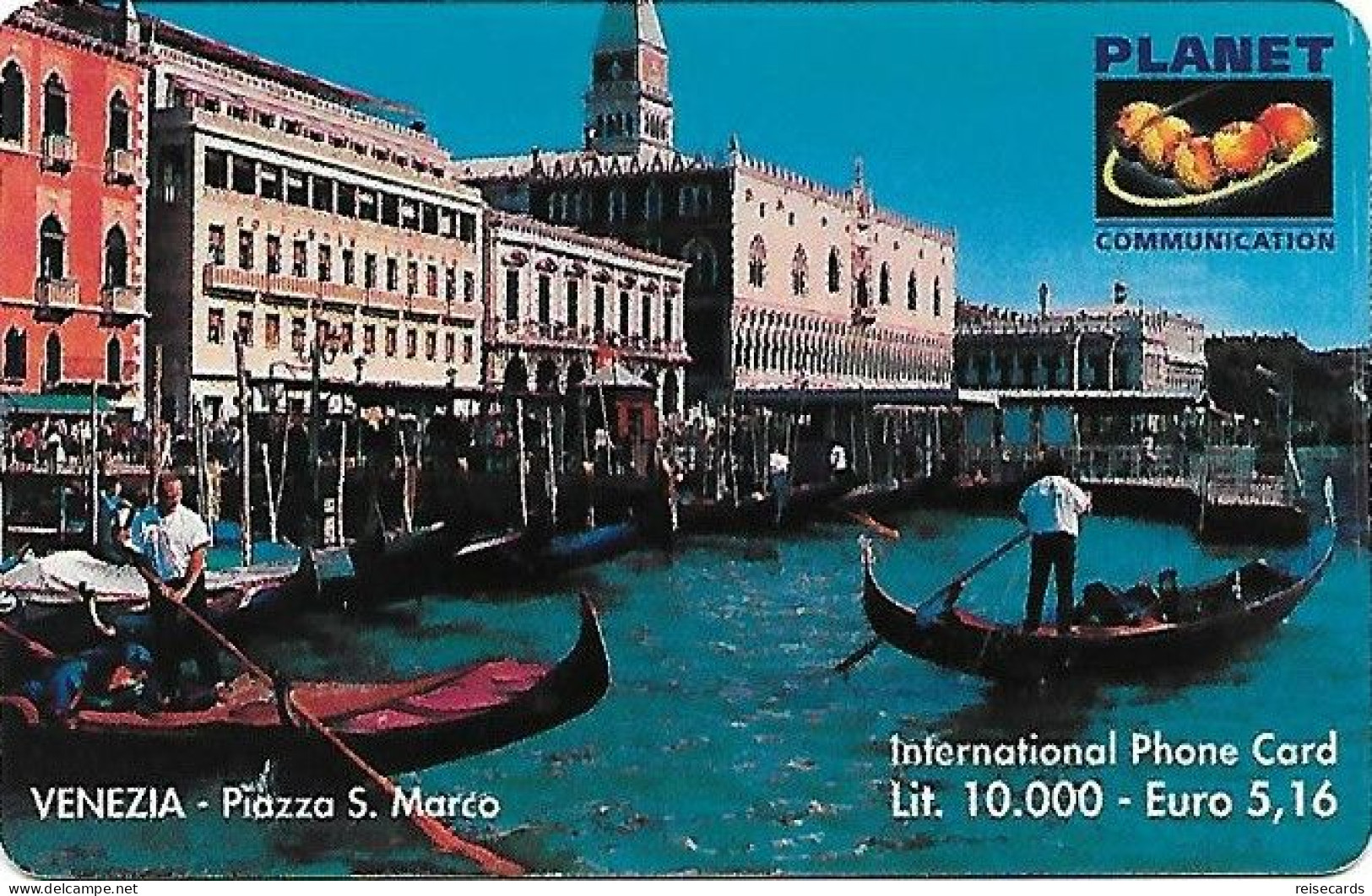 Italy: Prepaid Planet Communication - Venezia, Piazza S. Marco - GSM-Kaarten, Aanvulling & Voorafbetaald